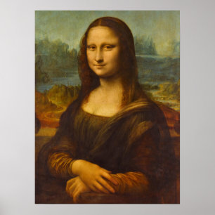 Mona Lisa, La Joconde av Leonardo da Vinci Poster