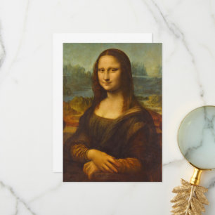 Mona Lisa, La Joconde av Leonardo da Vinci Tack Kort