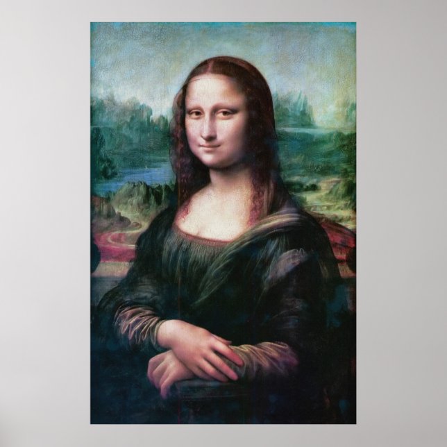 Mona Lisa La Joconde La Gioconda av Da Vinci Poster (Framsidan)