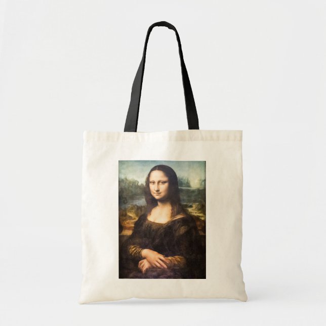 Mona Lisa Large Tote Bag Tygkasse (Framsidan)