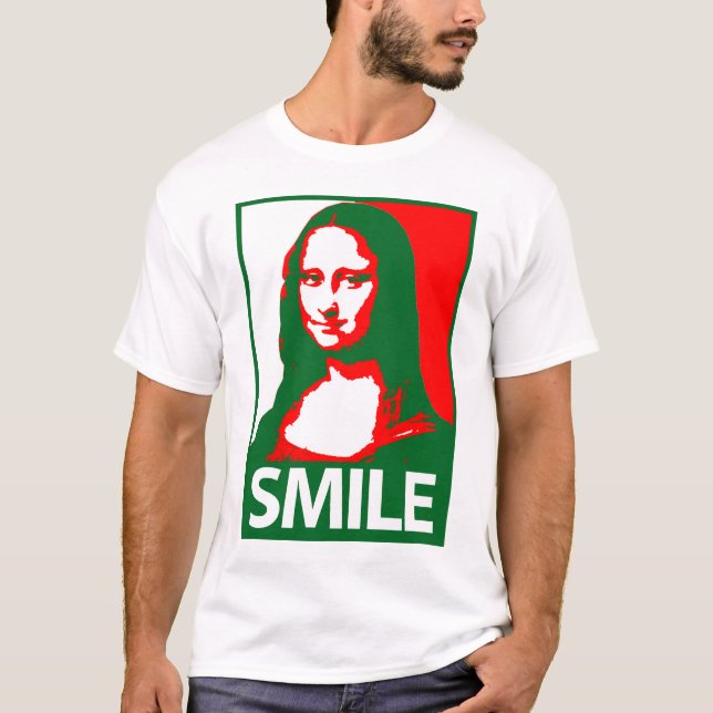 Mona Lisa leende Tee Shirt (Framsida)