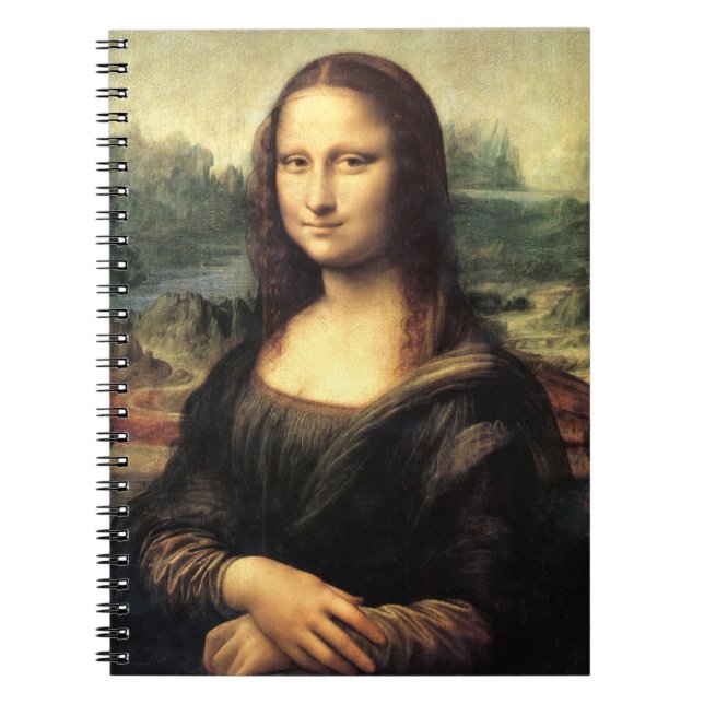 Mona Lisa Leonardo da Vinci Anteckningsbok (Framsidan)