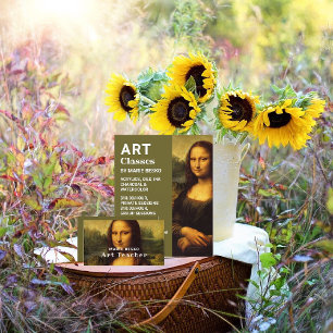 Mona Lisa, Leonardo Da Vinci, Art Classes Reklamblad