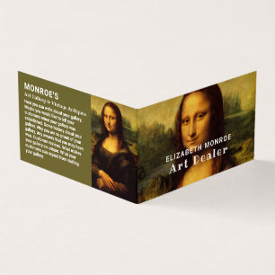 Mona Lisa, Leonardo Da Vinci, Art Dealer, Detaljer Visitkort