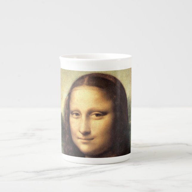 Mona Lisa Leonardo da Vinci Benporslin Mugg (Framsidan)