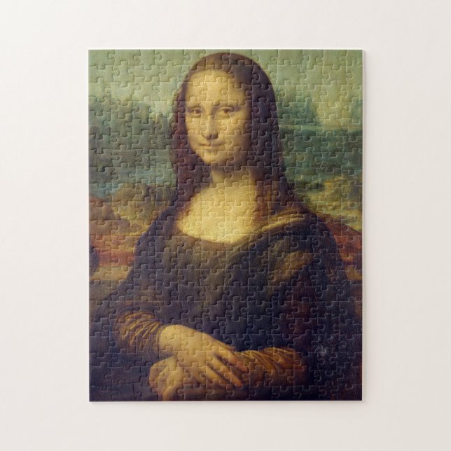 Mona lisa Leonardo Da Vinci Classic Painting Pussel (Vertikal)