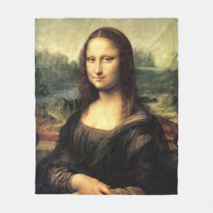 Mona Lisa Leonardo da Vinci Fleecefilt