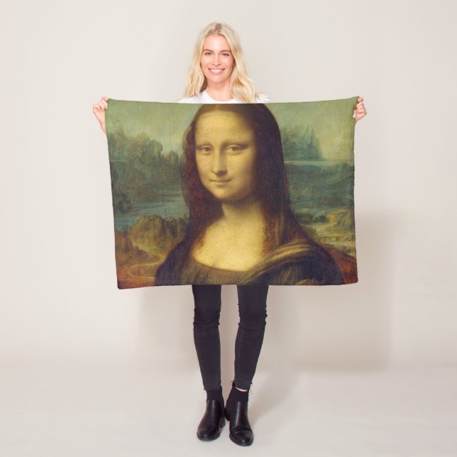 Mona Lisa, Leonardo da Vinci Fleecefilt (På plats)