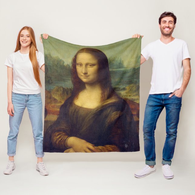 Mona Lisa, Leonardo da Vinci Fleecefilt (På plats)