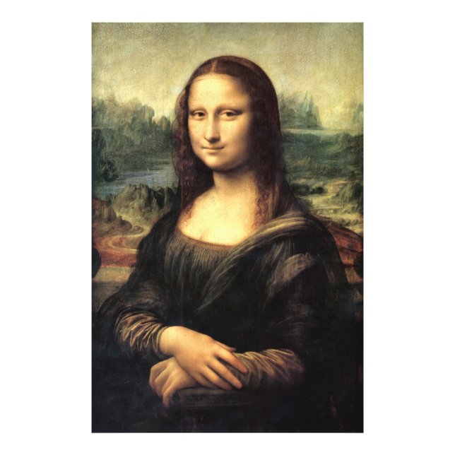 Mona Lisa Leonardo da Vinci Fototryck (Framsidan)