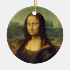 Mona Lisa - Leonardo da Vinci Julgransprydnad Keramik