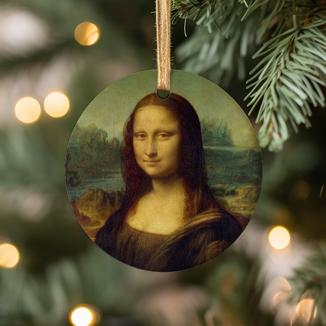 Mona Lisa | Leonardo da Vinci Julgransprydnad Keramik (Skapare uppladdad)