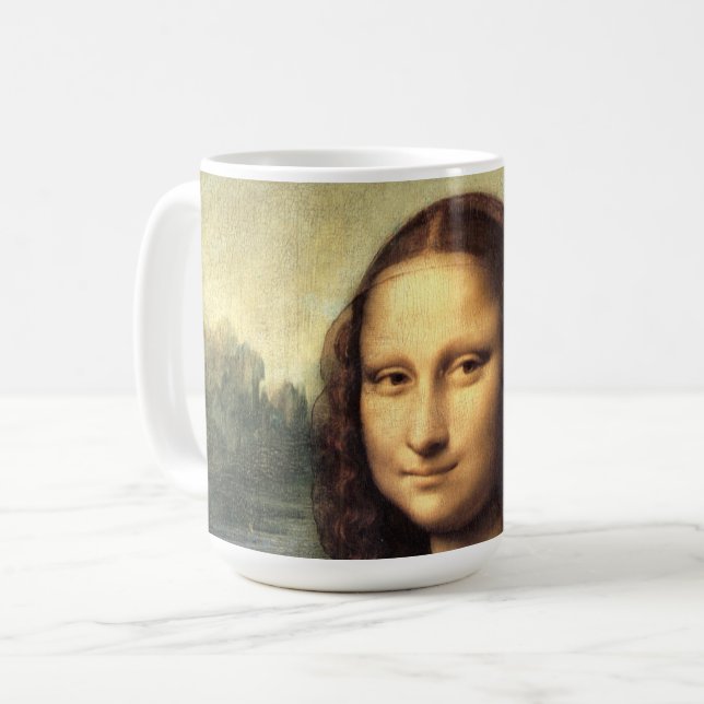Mona Lisa Leonardo da Vinci Kaffemugg (Framsida vänster)
