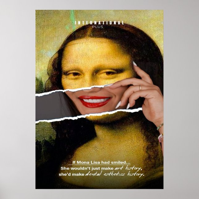mona lisa, leonardo da vinci, klassisk konst, renä poster (Framsidan)