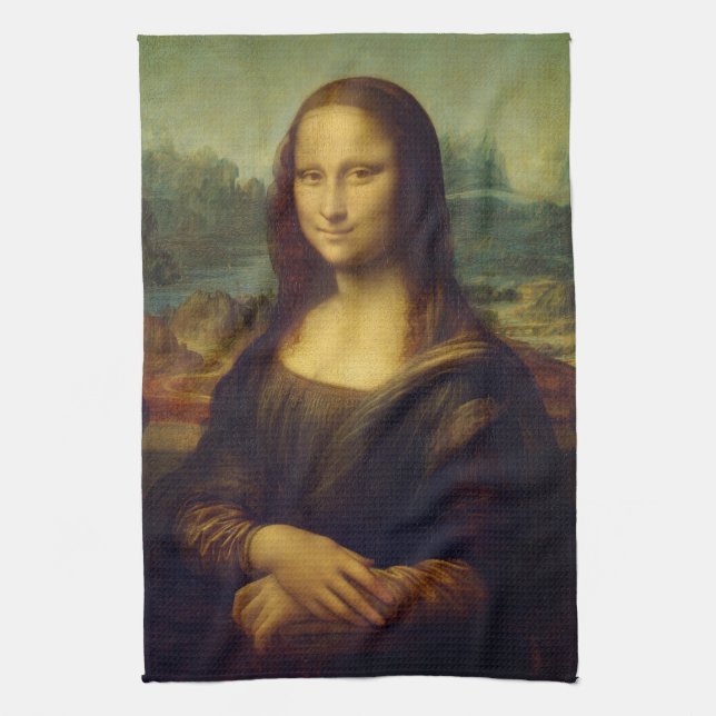 Mona Lisa | Leonardo da Vinci Kökshandduk (Vertikal)