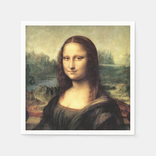 Mona Lisa Leonardo da Vinci Pappersservett (Framsidan)