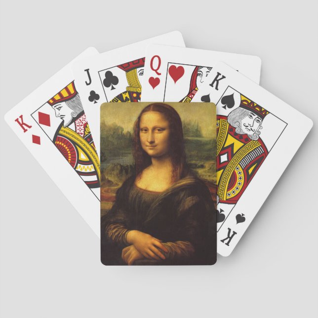 Mona Lisa, Leonardo da Vinci Spelkort (Baksidan)
