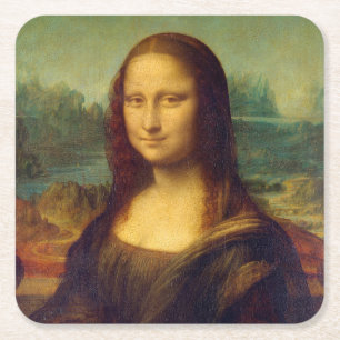 Mona Lisa, Leonardo da Vinci Underlägg Papper Kvadrat