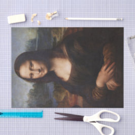Mona Lisa & Leonardo da Vinci /vintage Italien