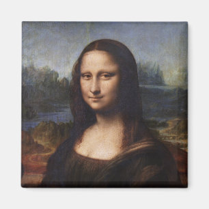 Mona Lisa & Leonardo da Vinci /vintage Italien Magnet