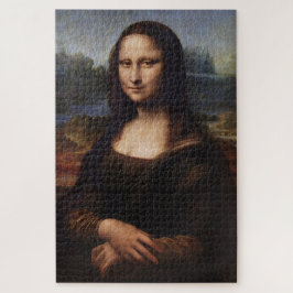 Mona Lisa & Leonardo da Vinci /vintage Italien Pussel