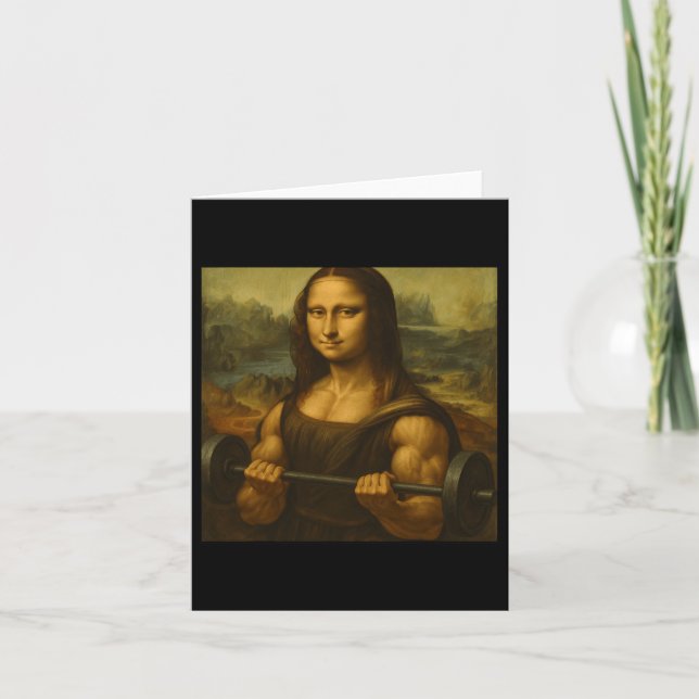 Mona Lisa Liiting Weights Strong Art Gains Bodybui Kort (Framsida)