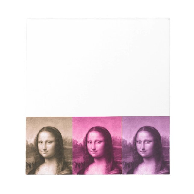 Mona Lisa Lila Rosa Chocolate Anteckningsblock (Framsida)