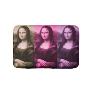 Mona Lisa Lila Rosa Chocolate Badrumsmatta
