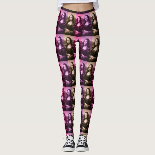 Mona Lisa Lila Rosa Chocolate Leggings (Framsida)