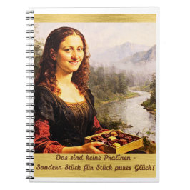 Mona Lisa mag Pralinen Anteckningsbok