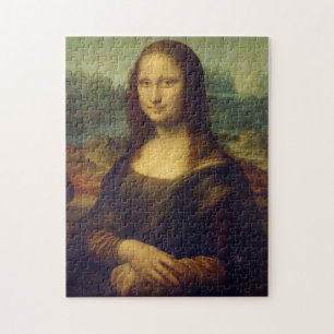 Mona Lisa målar Jigszle Puzzle Pussel