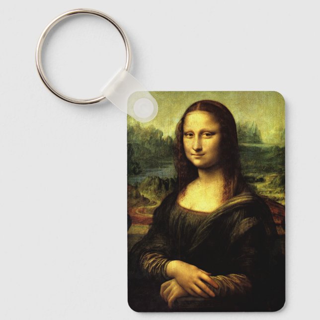 Mona Lisa, målning av berömd, Nyckelring (Framsida)