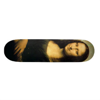 mona-lisa-målning skateboard bräda 19,5 cm