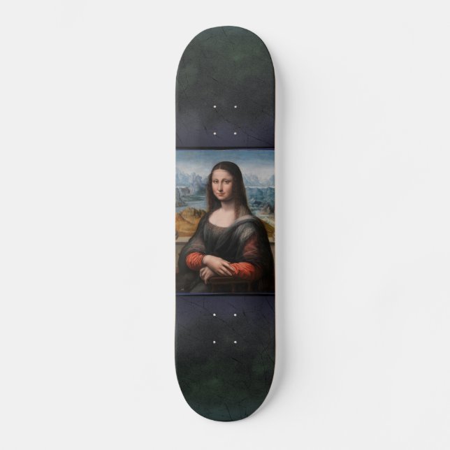 Mona Lisa-målning Skateboard Bräda 20 Cm (Framsida)