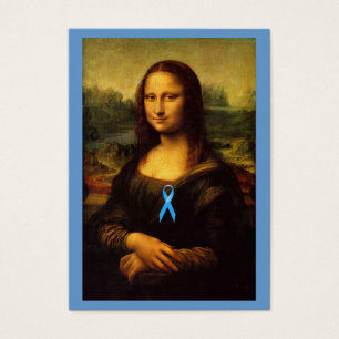Mona Lisa med Blue Ribbon Visitkort