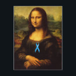Mona Lisa med Blue Ribbon Vykort<br><div class="desc">Förebyggande av övergrepp mot barn, artrit, gikt, fritt tal, brottsoffer höger, vatten, koloncancer, dysautonomia, hystiocytos, histiocytos, Erbs Palsy, Ankyloserande spondylit, domestic våld, vatten säkerhet (översvämning, drunkning och olyckor), akut respiratoriskt stressyndrom (ARDS), andrahandsrök, dystoni, interstitiell cystit, paciasisk plexusskada, Epstein- Barr virus (EBV), kronisk trötthetssyndrom, myalgisk encefalomyelit (ME) , Alopeci, Reyes Syndrome,...</div>