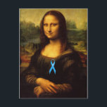 Mona Lisa med Blue Ribbon Vykort<br><div class="desc">Förebyggande av övergrepp mot barn, artrit, gikt, fritt tal, brottsoffer höger, vatten, koloncancer, dysautonomia, hystiocytos, histiocytos, Erbs Palsy, Ankyloserande spondylit, domestic våld, vatten säkerhet (översvämning, drunkning och olyckor), akut respiratoriskt stressyndrom (ARDS), andrahandsrök, dystoni, interstitiell cystit, paciasisk plexusskada, Epstein- Barr virus (EBV), kronisk trötthetssyndrom, myalgisk encefalomyelit (ME) , Alopeci, Reyes Syndrome,...</div>