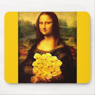 Mona Lisa med Bouquet-Gul ros Musmatta