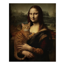 Mona Lisa med Cat