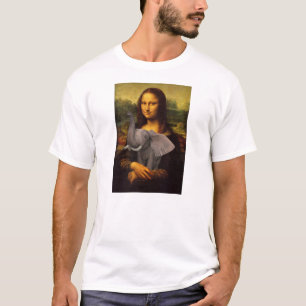Mona Lisa med elefanten T-shirt