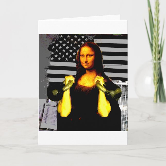 Mona Lisa med KettleBells Kort (Framsida)