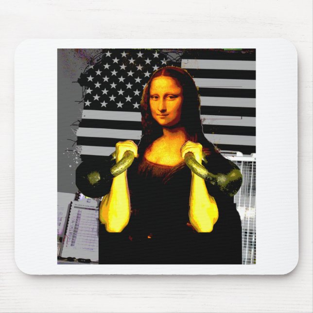 Mona Lisa med KettleBells Musmatta (Framsidan)