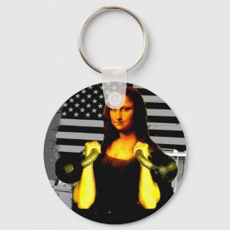 Mona Lisa med KettleBells Nyckelring
