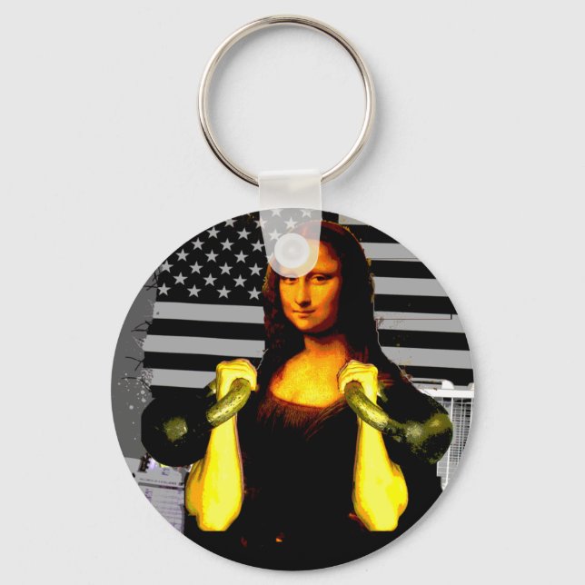 Mona Lisa med KettleBells Nyckelring (Framsida)