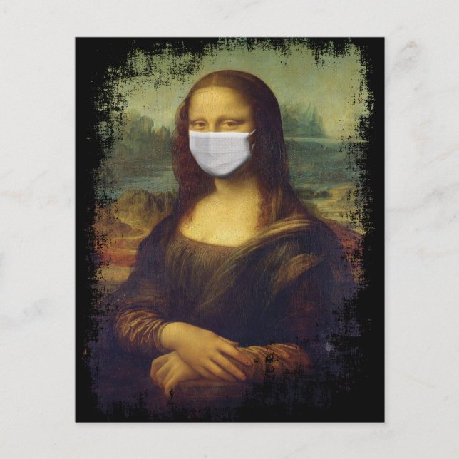 Mona Lisa med mask (Framsida)
