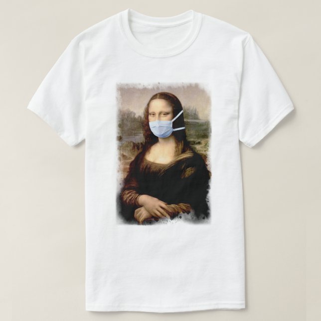 Mona Lisa med mask Da Vinci driver gäck med konste Tröja (Design framsida)