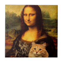 Mona Lisa med sin katt, Cat päls, Cat djurälskare