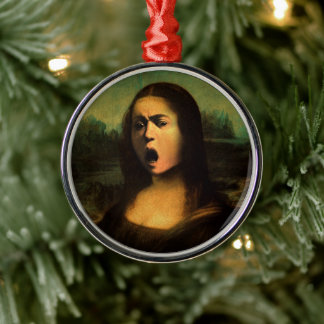 Mona Lisa Medusa Caravaggio Julgransprydnad Metall