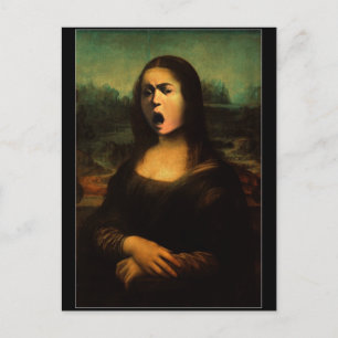 Mona Lisa Medusa Caravaggio Vykort