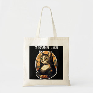 Mona Lisa Meowna Lisa Cat Lover Cat Owner Cat Mamm Tygkasse